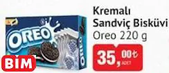 OREO KREMALI SANDVİÇ BİSKÜVİ